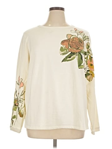 Susan Graver Long Sleeve T-Shirt (view 1)