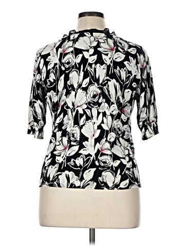 White House Black Market 3/4 Sleeve Blouse (view 2)