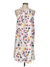CeCe 100% Polyester Print White Casual Dress Size 12 - photo 1