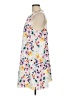CeCe 100% Polyester Print White Casual Dress Size 12 - photo 5