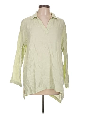 Purejill 3/4 Sleeve Button-Down Shirt (view 1)