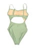 J.Crew Solid Green One Piece Swimsuit Size XXS - photo 2