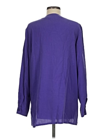 Sag Harbor Long Sleeve Silk Top (view 2)