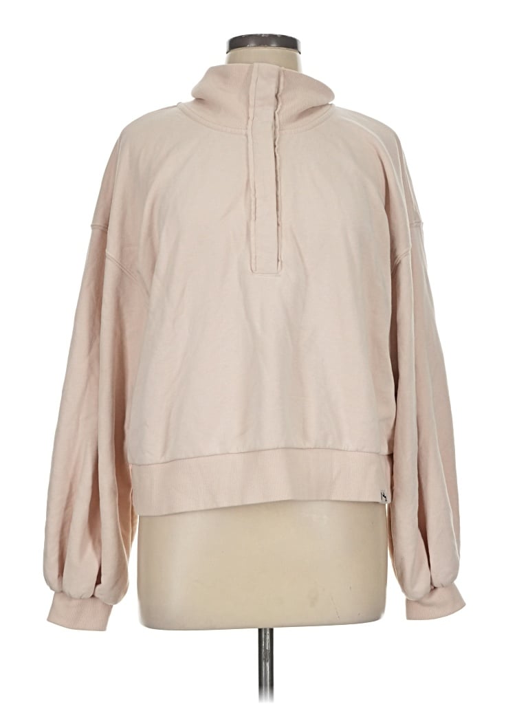 Pre-owned Joylab Long Sleeve Blouse In Tan