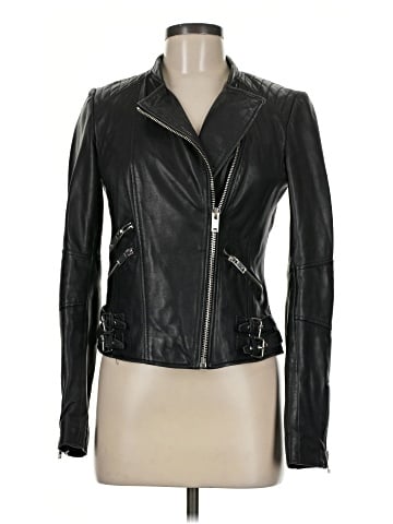 Trafaluc by Zara Leather Jacket (view 1)