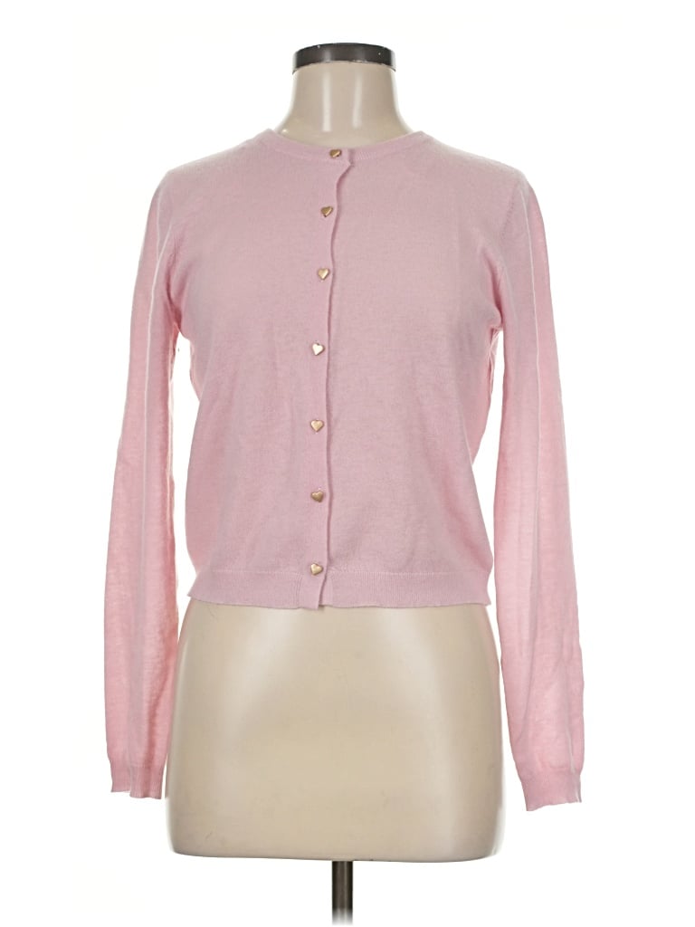 Pre-owned Lucy Paris Wool Cardigan Sweater In Pink