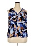 Nine West 100% Polyester Blue Sleeveless Blouse Size XXL - photo 1