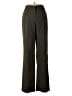 Le Suit 100% Polyester Chevron-herringbone Green Dress Pants Size 4 - photo 1