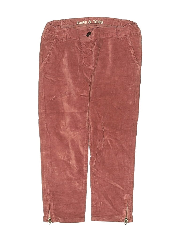 Pre-owned Babe And Tess Kids' Casual Pants In Burgundy