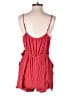 One Clothing 100% Rayon Solid Red Romper Size L - photo 2
