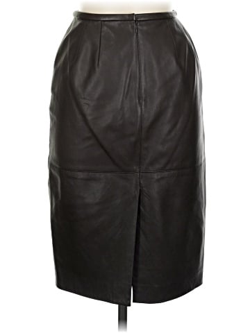 Lafayette 148 New York Faux Leather Skirt (view 2)