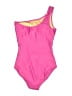 J.Crew Solid Pink One Piece Swimsuit Size 8 - photo 2