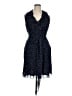 Chaps 100% Polyester Polka Dots Blue Casual Dress Size 14 - photo 1
