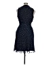 Chaps 100% Polyester Polka Dots Blue Casual Dress Size 14 - photo 2