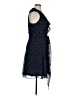 Chaps 100% Polyester Polka Dots Blue Casual Dress Size 14 - photo 4