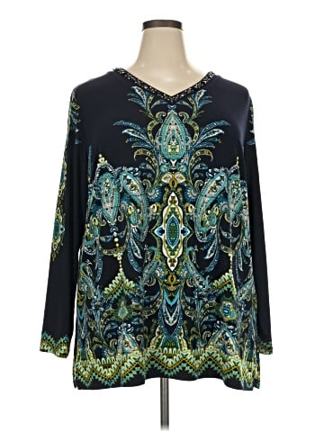 Susan Graver 3/4 Sleeve T-Shirt (view 1)