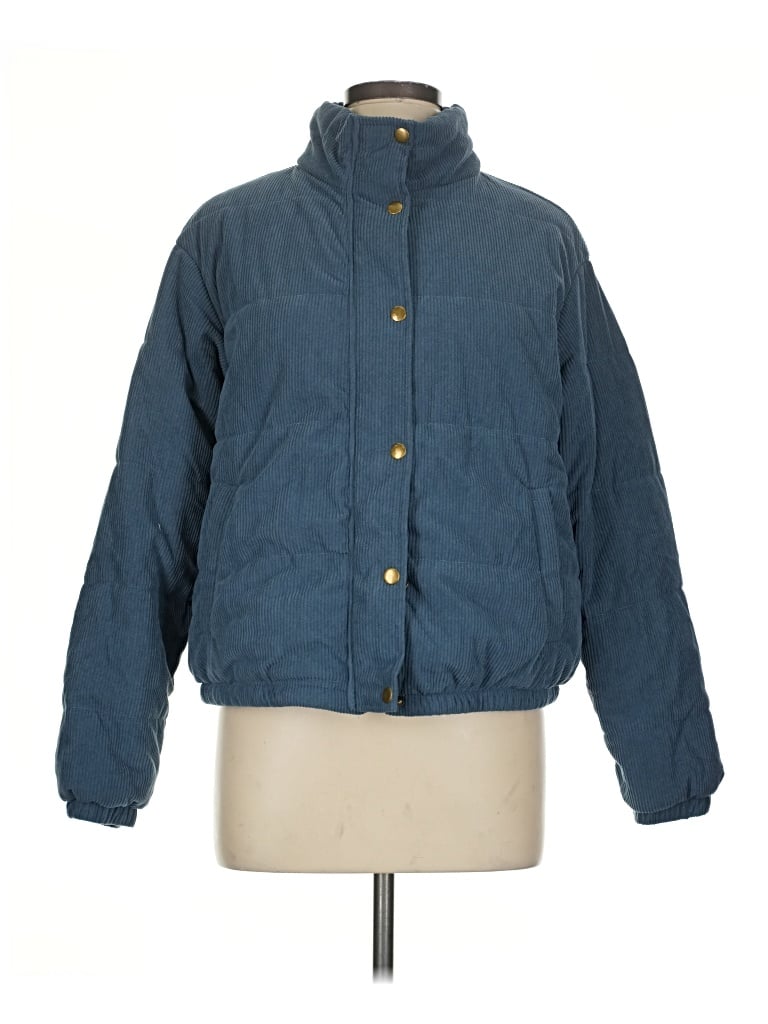 Pre-owned Shein Snow Jacket In Blue