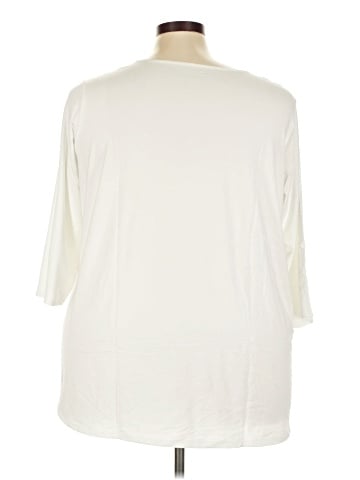 Susan Graver 3/4 Sleeve T-Shirt (view 2)