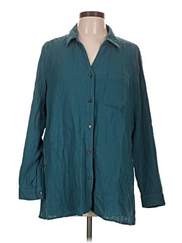 J.Jill 3/4 Sleeve Button-Down Shirt (view 1)