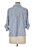 Max Studio Stripes Blue 3/4 Sleeve Blouse Size M - photo 2