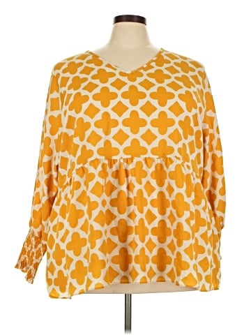 Spin 3/4 Sleeve Blouse (view 1)