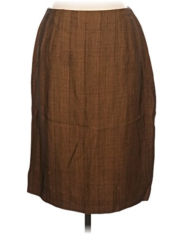 Linda Allard Ellen Tracy Wool Skirt (view 2)