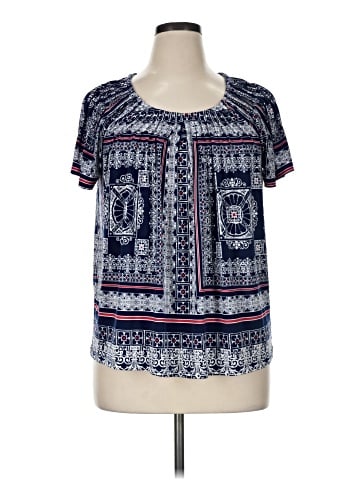 Style&Co Short Sleeve Blouse (view 1)
