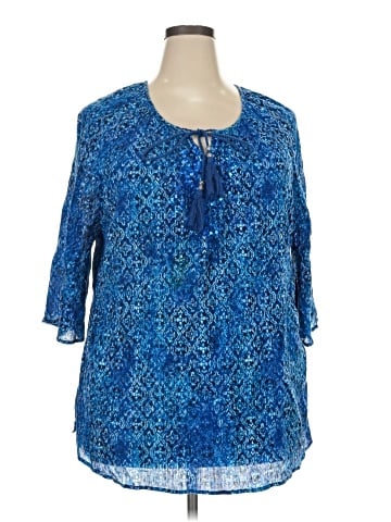 Catherines 3/4 Sleeve Blouse (view 1)