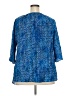Catherines 100% Cotton Blue 3/4 Sleeve Blouse Size 2X - photo 2