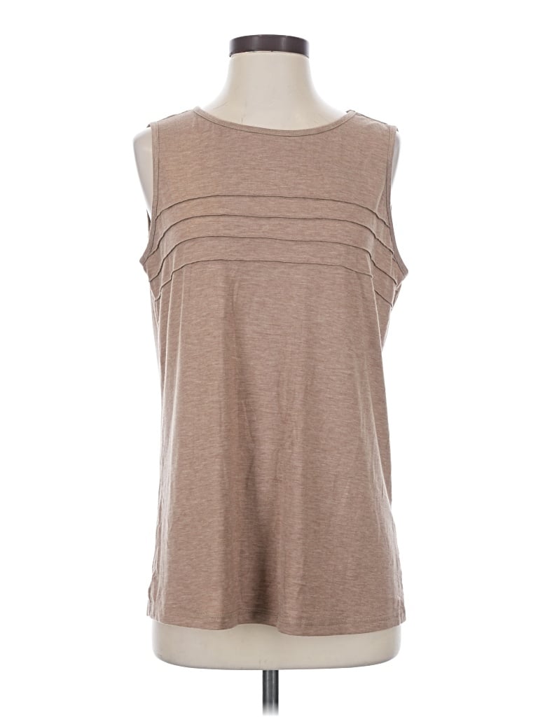 Pre-owned Automet Sleeveless Top Tan Boatneck Tops