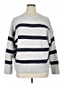 Sonoma Goods for Life Stripes Gray Pullover Sweater Size 1X - photo 1
