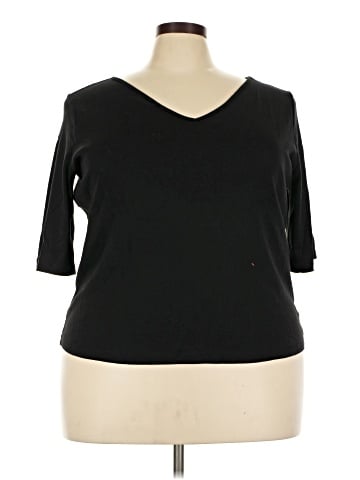 Lauren by Ralph Lauren 3/4 Sleeve T-Shirt (view 1)