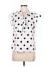 Unbranded Polka Dots White Sleeveless Blouse Size M - photo 1