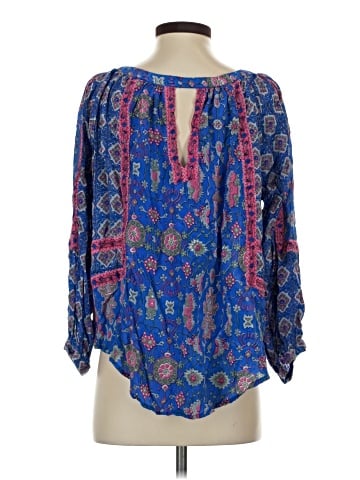 Tolani 3/4 Sleeve Silk Top (view 2)
