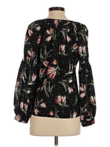 Rebecca Taylor Long Sleeve Silk Top (view 2)