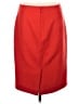 J.Crew 100% Wool Solid Red Orange Wool Skirt Size 10 - photo 2