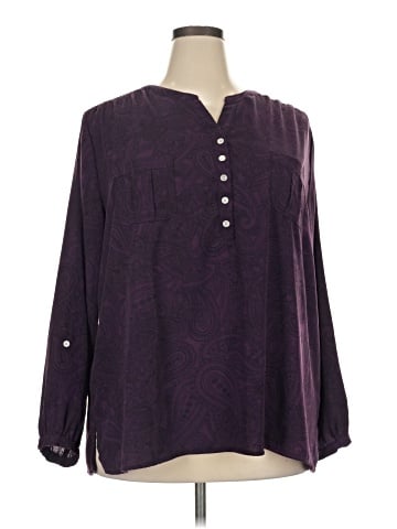 Croft & Barrow Long Sleeve Blouse (view 1)