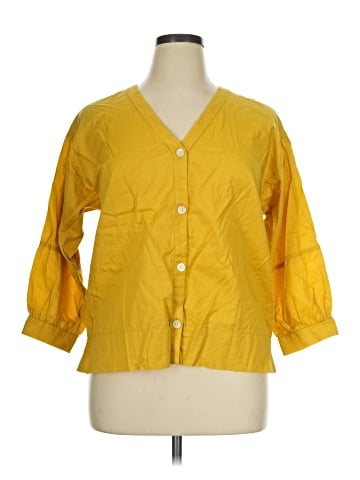 Everlane 3/4 Sleeve Button-Down Shirt (view 1)