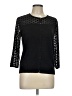 August Silk Black Cardigan Size L - photo 1