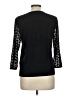 August Silk Black Cardigan Size L - photo 2