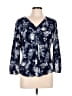 Milano Blue 3/4 Sleeve Blouse Size L - photo 1