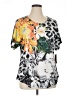 JM Collection 100% Polyester Gray Short Sleeve Blouse Size 1X - photo 1