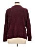 Karen Scott 100% Polyester Tweed Burgundy Pullover Sweater Size XL - photo 2