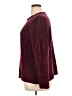 Karen Scott 100% Polyester Tweed Burgundy Pullover Sweater Size XL - photo 5