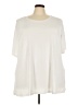 Susan Graver Ivory Short Sleeve Top Size 3X - photo 1