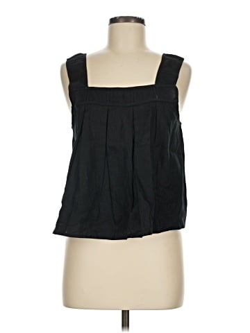 Madewell Embroidered A-Line Top in 100% Linen (view 1)