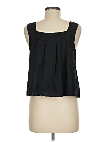 Madewell Embroidered A-Line Top in 100% Linen (view 2)