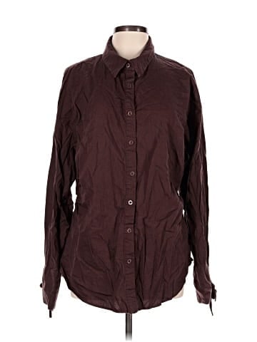 Missguided Long Sleeve Button-Down Shirt (view 1)