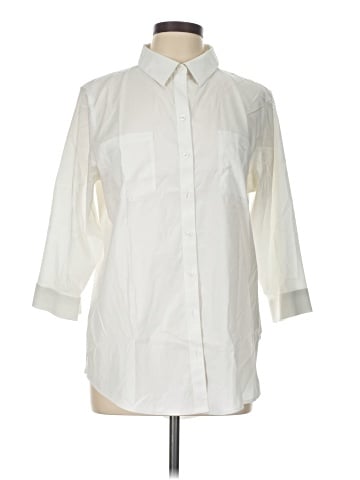 Chico's 3/4 Sleeve Button-Down Shirt (view 1)