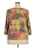 Basic Editions Brown 3/4 Sleeve T-Shirt Size 2X - photo 2